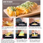 FUIKEING Tamagoyaki Pan Poêle à omelette japonaise carrée avec revêtement anti-adhésif pour la fabrication de omelettes ou crêpes rose - B09NBC1D1FM