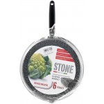 Home Non-Stick Omlette Turner Stone Black Silver 26 cm - B012WW1R4QR