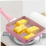 Poêle tamagoyaki poêle à frire d'oeufs rectangle japonais Omelette Pan non bâton Alliage d'aluminium Fibreur d'oufs avec poignée - B09VCH7XY2V