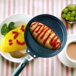 Vokmon Antiadhésives Frying Pan crêpes omuraisu Moule Omelette Poêle à Oeufs avec poignée Anti-échaudage Batterie de Cuisine - B098WV48G43