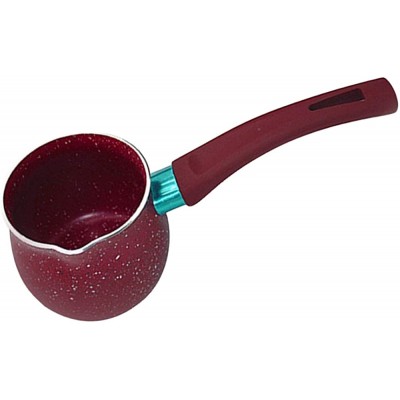 Fenteer Non-bâton Casserole Pot à Lait avec Poignée en Plastique Beurre Chaud Pot Cuisine Utiliser 4 Tailles Disponibles Rouge 8cm - B08R7B3JY23