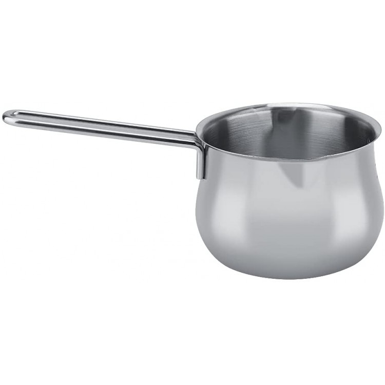 Pot de fonte de beurre pot de lait accessoire de cuisine à long manche pour restaurant Silver Home - B09KZ7CFF83