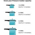 Hawkins CB15 Hard Anodised Pressure Cooker 1.5-Liter Contura Black - B00SX03I083