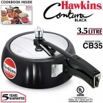 Hawkins CB35 Hard Anodised Pressure Cooker 3.5-Liter Contura Black by Hawkins - B00NROOUPME