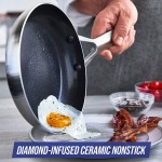 Blue Diamond Cookware Poêle à frire anti-adhésive 28 cm Argent CC003687-001 - B08FCNFDJ86
