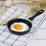 Poêle en fonte de 12 cm mini-poêle mini-poêle en aluminium robuste poêle à blini poêle à œufs à longue poignée petit-déjeuner portable poêle à frire antiadhésif - B0863VY6G3I