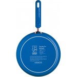 COLOURWORKS CWCPBLU Non Stick Crepe and Pancake Pan with Recipe Aluminium Blue 24 cm - B005X6RJMI4
