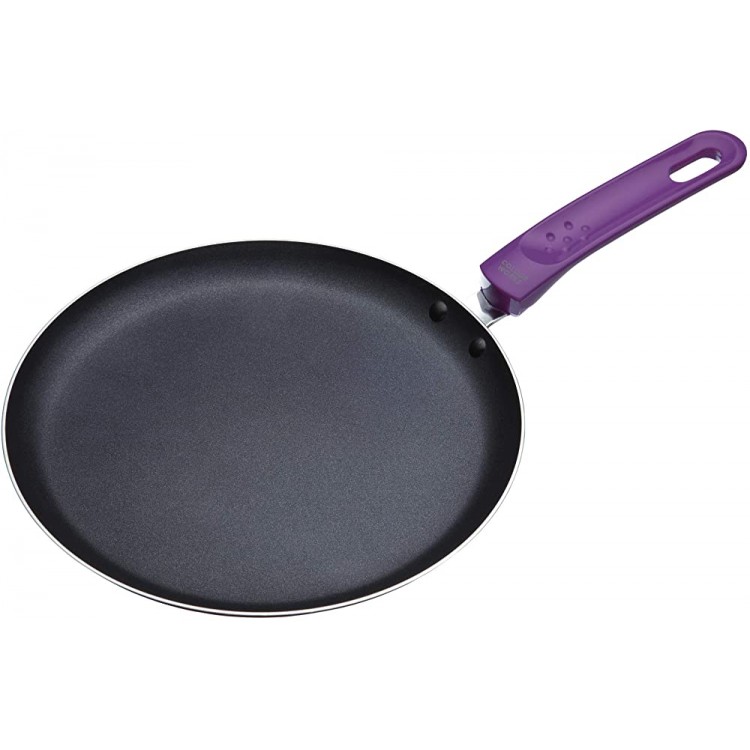 COLOURWORKS CWCPPUR Non-Stick Pancake Pan Aluminium Purple 24 cm - B005X6RKPEA