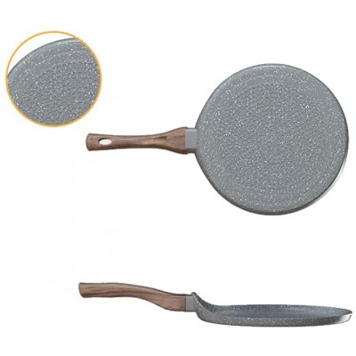 HARLIANGXY Poêle à crêpes à induction – Ø 18 cm – Granit gris - B08GJ657VHJ