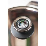 ECOVITAM – Poêle grill Inox 18 10 – Diamètre 28cm – Tous feux – Thermomètre intégré – Fabriqué en Italie - B0086UEDJAD