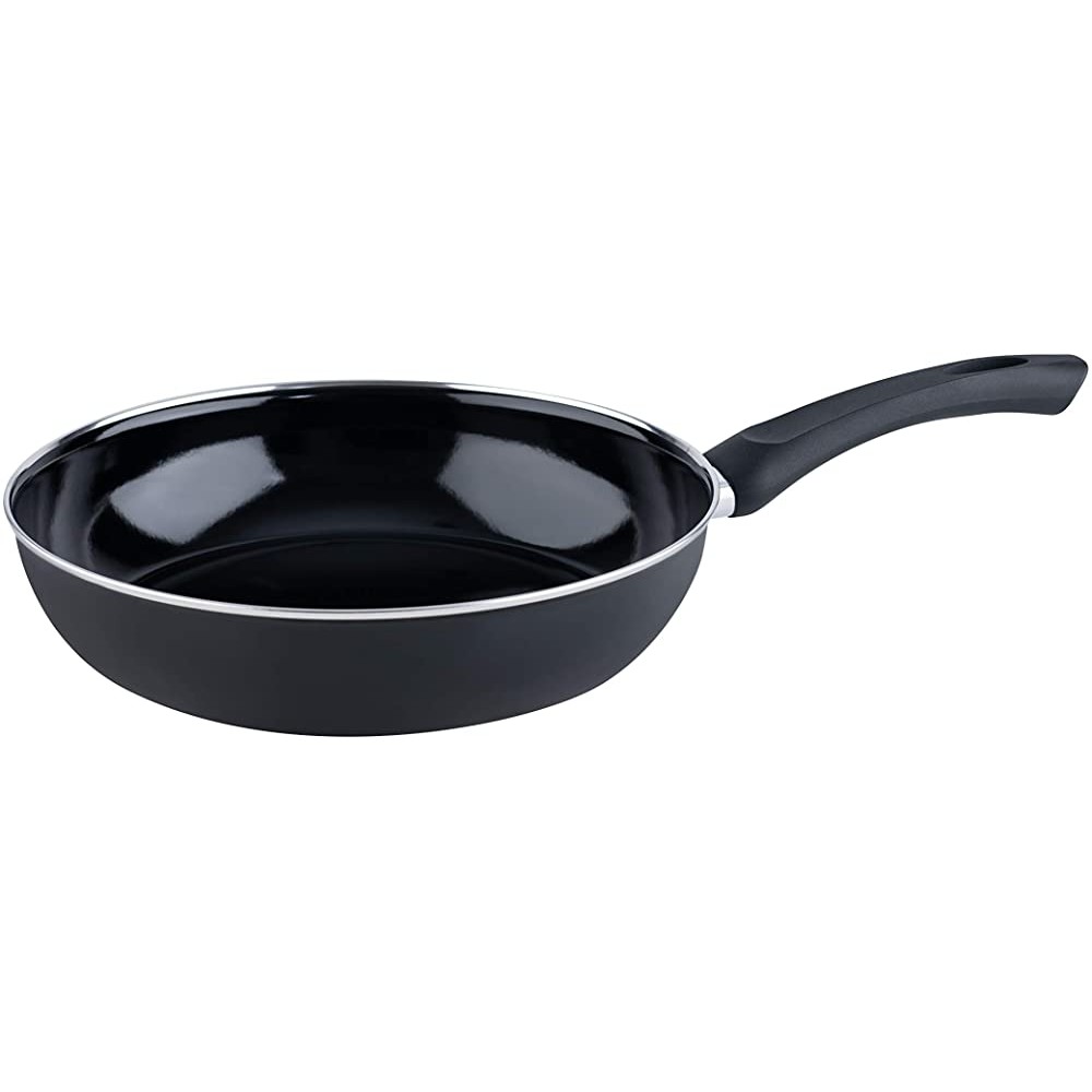 RIESS Pan de gourmet Emailpfanne noir différents diamètres au choix – 28 cm - B007H99LI4D