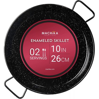 Machika Poêle à paella en acier émaillé 26 cm - B08BG62KRWB