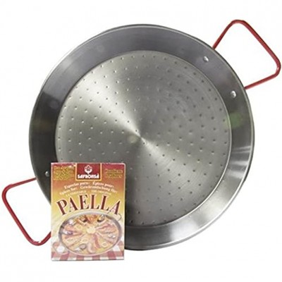 Poêle à Paella en acier 50 cm pour 14 portions de Paella sachets avec aromates - B00XJOODDOD