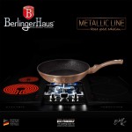 Berlinger Haus Metallic Line- Rose doré Edition poêle 26 cm BH 1834N or rose acier inoxydable 18 8 - B0856L4M6GC