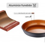 San Ignacio Poêle 24 x 5,5 cm Bronze en aluminium fondu Compatible induction - B091CLPWB4G