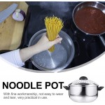 Cabilock Poulet Pâte Pot Non Stick Spaghetti Pot avec Passing Panier Ramen Noue Cuisinière 24Cm pour Cuisson Nouilles Acier Inoxydable - B09K7K5QQ7C