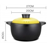 GFDFD Pot à Soupe en céramique Casserole Pot à Lait Utilisation de gaz Pots de Cuisine Pot à ragoût en céramique Cuiseur Pots de Cuisson Set Cuiseur Pot Chaud Soupe Wok Color : A - B08GJT4SLCZ