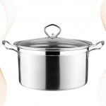 Housoutil Vapeur en Acier Inoxydable Pot Soupe Pot Sauce Pot pour Cuisinière À Induction Cuisinière À Gaz - B095HRH4827