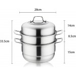 HHTD Acier Inoxydable à Trois Couches Vapeur Soupe Pot de Poche ménage cuisinière Cuisine Pot de Cuisine - B093X262FSL