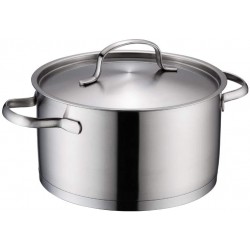LINGZHIGAN 4L grande capacité 304 en acier inoxydable pot de soupe épaississement composite fond cuisinière à induction universelle 22CM petit pot de soupe - B07WGCGFSBD