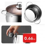 Pot à soupe Pot en acier inoxydable épaississant Double fond Pot à soupe Pot à bouillie de grande capacité taille : 24cm - B07NZSKYRYG