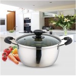 WANGYAN Pot de cuisson à la vapeur supplémentaire supplémentaire à la cuisson à vapeur de cuisson alimentaire Soupe à induction alimentaire et pots à la maison Cuisine Outils de cuisson en acier inoxy - B09VSK2RQFP