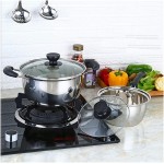 WANGYAN Pot de cuisson à la vapeur supplémentaire supplémentaire à la cuisson à vapeur de cuisson alimentaire Soupe à induction alimentaire et pots à la maison Cuisine Outils de cuisson en acier inoxy - B09VSK2RQFP