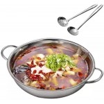 WANGYAN Soupe en acier inoxydable Pot Pot Pot Pot Induction Cuisinière Spécial Pot Spécial Pot Double Soupe Clear Soup Pot Cuisinière Cuisine Cuisine Color : 36cm - B09VL1GLNCE