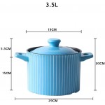 CJTMY Casserole Pot en Argile Pot en Terre Boîte de Cadeau en céramique résistante à la Chaleur Size : 3.5l - B087G5JSJPD