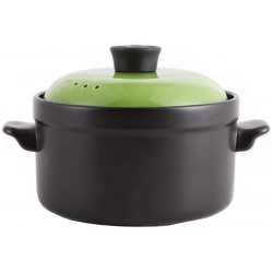 CJTMY Pot de Cuisine en céramique Pot à Soupe Pot à ragoût sain Pot à Argile Marmite Terre Cuite Color : A - B081GGZP2L9