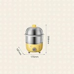 L'épargne automatique de l'autocuiseur d'oeuf Le mini-oeuf Mini vapeur en acier inoxydable d'acier inoxydable artefact liujiapeng55 - B09PTR8QYNH