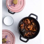 Nolog SXWGX Pot de poterie en céramique haute température Cuiseur à gaz Risotto Petite casserole bouillie Soupe en pierre Taille : 24 cm - B08FDL3F8SP