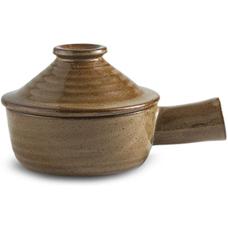 PIANA Céramique Milth Pot Pottery Brut ménage Creative Petite Casserole Pot d'argile ménagère Pot de Riz Dîner de Riz Pot de Soupe résistant à la température élevée - B09PF37B3XF