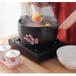 TFguo Ustensiles de cuisine Casserole 2L Pot de soupe Pot de ragoût Pot de feu résistant à la chaleur Pot en céramique Pot d'argile Pot de porridge Pot de soupe de santé coréen Couleur : Vert - B06XR3BJSSB
