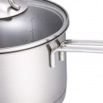 XinQing Casserole à lait Lait en acier inoxydable Pot soupe Pot 18cm 2L Convient for Cuisinière céramique électrique four électrique cuisinière à induction four halogène gazinière - B093BCSP9QH
