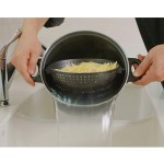 Genius World's Greatest Pot Lot de 6 casseroles avec tamis Ø 20 + Ø 25 cm – Tournez la casserole égouttez le liquide et les aliments restent dans le tamis – Pot à cooking - B0819N6HV6Z