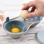 Anjing Pocheuse à œufs pour micro-ondes 2 œufs En silicone Pour égoutter les œufs à la coque Pour cuisiner Orange - B09V872121C