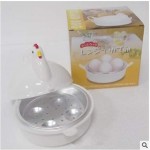 Chaudière à œufs en plastique en forme de poulet micro-ondes pour 4 œufs en alliage d'aluminium Pp + 13,3 x 15,7 cm - B08DWKHDV6J