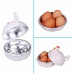 Chaudière à œufs micro-ondes 4 œufs en forme de poulet Cuiseur vapeur pour four à micro-ondes Pocheuse à œufs antiadhésive sans BPA cuiseur à œufs micro-ondes ustensiles de cuisine gadgets de cuisine - B09WVL76VQO