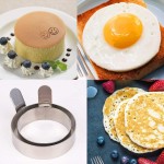 Homo Trends Lot de 2 anneaux à œufs antiadhésifs en acier inoxydable pour frire crêpes omelettes pour œufs au plat et poêle à frire avec 1 brosse - B08HWRLHXW7