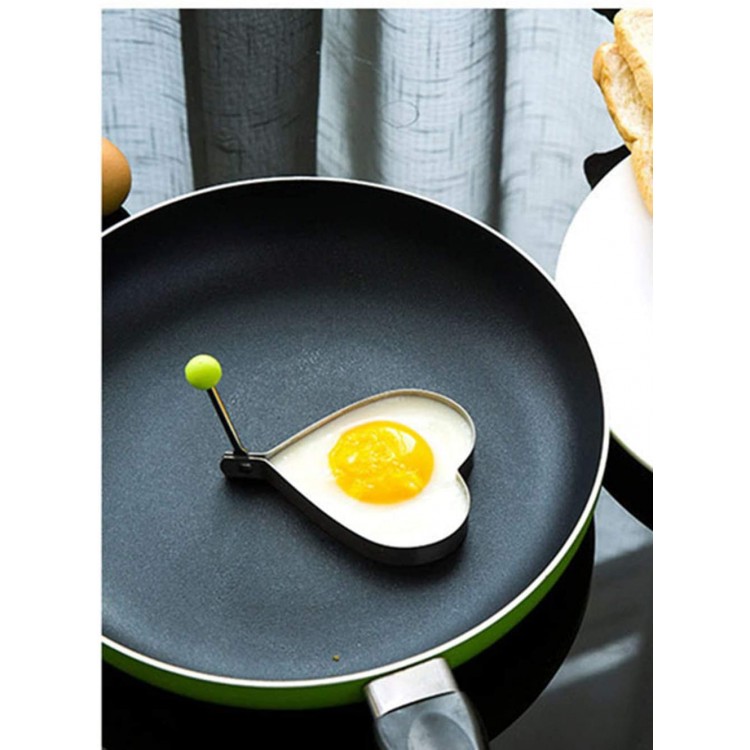 KAEHA jdq-0001-x-x Tortille à œuf en acier inoxydable en forme de cœur - B07YC9GS26D
