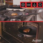 Ausker Lot Poêle Induction Poêles de Cuisine Antiadhésives avec Manches Amovibles Compatibles avec Cuisson sur Céramique Inox et Autres Cuisinières 24 cm et 28 cm - B07587YTJND