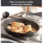 Tefal Ingenio Expertise Lot 2 poêles 24 28 cm Batterie de cuisine induction + four Poignée amovible brevetée Revêtement antiadhésive Empilable et pratique Fabriqué en France L6509205 - B01CTWGQQSP