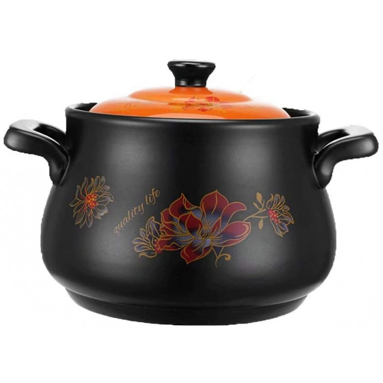 WY- Pots Casserole Soupe santé Haute température 煲 Pot en céramique Petite Casserole Pot à ragoût feu Ouvert Maison marmite 2,75L - B07MPX1K5RI