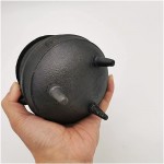 ZHANGZHI 1 8# 350ml Petite fonte Cauldron Afrique du Sud Potjie Pot Cookware Color : Black - B09K7TTHQG6