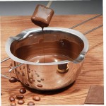 Chaudière chaleur Double Melting Pot en acier inoxydable avec Spatule pour le chocolat au beurre Bonbons Cire 1000ml 400ml 3PCS ustensiles de cuisine Set - B091J194MXJ