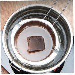 jieerrui Double chaudière 304 Chocolat en Acier Inoxydable Melting Pot Beurre Melting Pot 1000 ML 400ml 2PCS - B093113CBTX