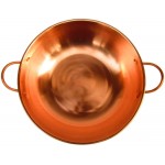 Pot à soupe en cuivre pur pour confiture Wok en cuivre pur épais Cuisinière à gaz à induction Cadeau de santé général 32 extra épais - B09K4YQ9F3A