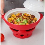 LiuzheZ Set De Fondue Restaurant Cuisine Food Warmer avec Couvercle Pot De Cuisson Multifonctionnel Pot De Cuisson De Thé Céramique Chaud Pot Cadeau Set 0.9lSize:0.9L,Color:D - B09V317LLC7