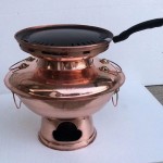 Vieux pot chaud de Beijing Fondue épaissie de cuivre pur friture cuisson et rinçage Pot à double usage chauffage au charbon de bois propice à environ 5 personnes Dîner de famille Color : B - B09JLPMLVRZ